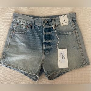Trave Allie Bar Tack Shorts Size 26 Wild Thing NWT High Rise